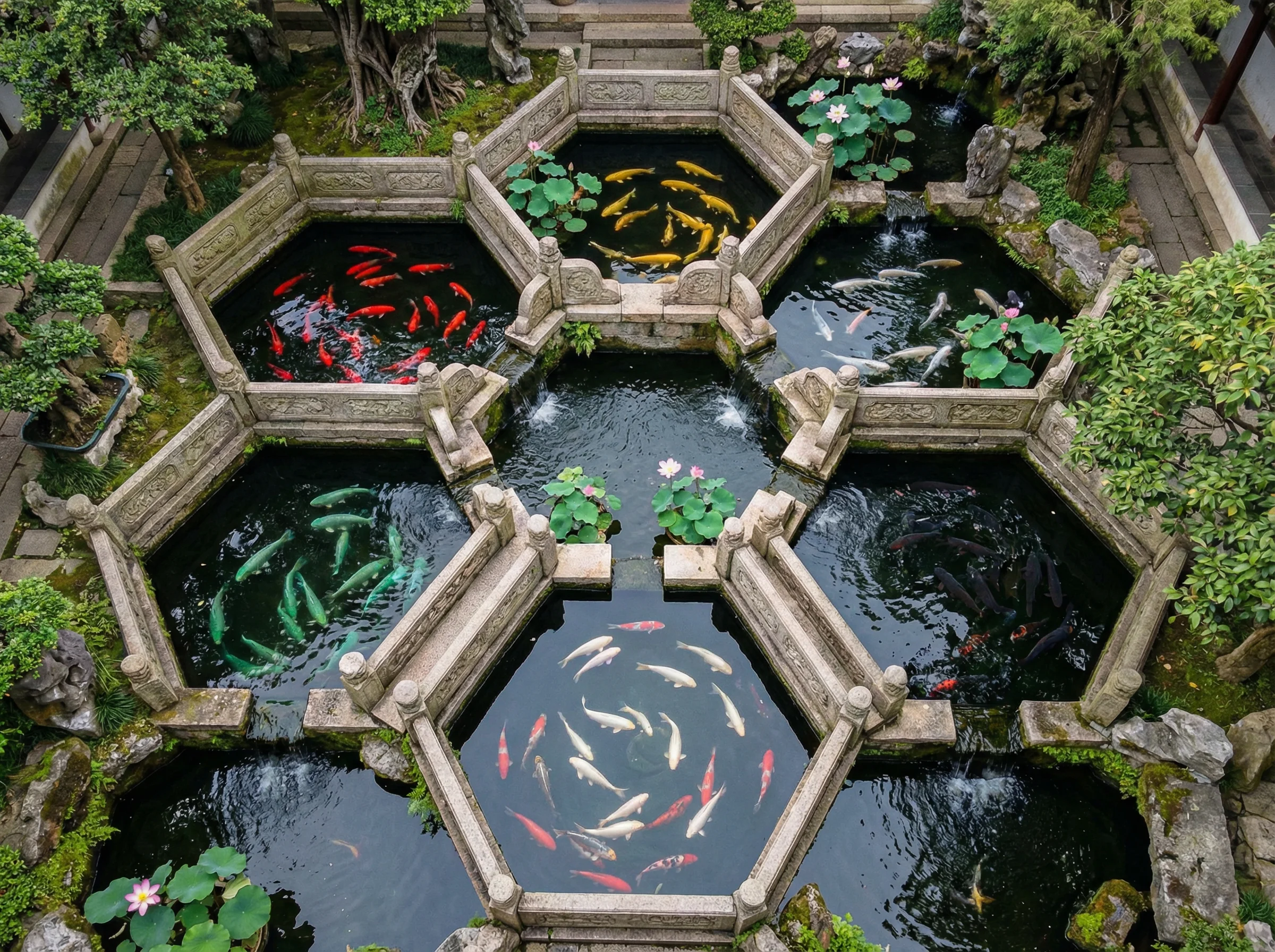 PG电子游戏中的锦鲤池塘，象征好运连连