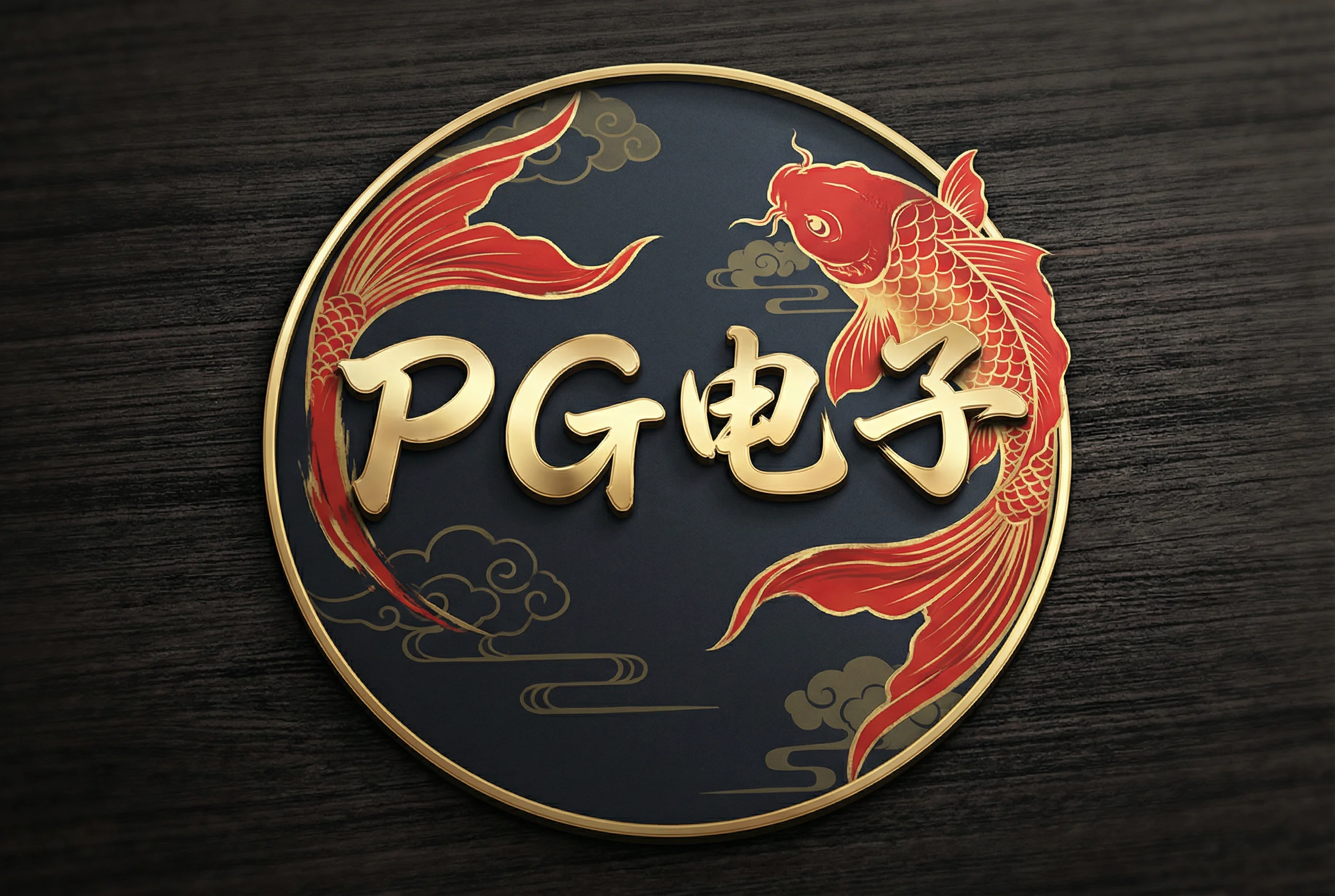 pg电子官方Logo锦鲤祥瑞标志